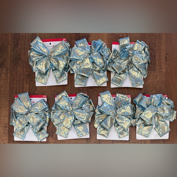 NWT Christmas Xmas tree topper bow bundle 7 total - Picture 1 of 6